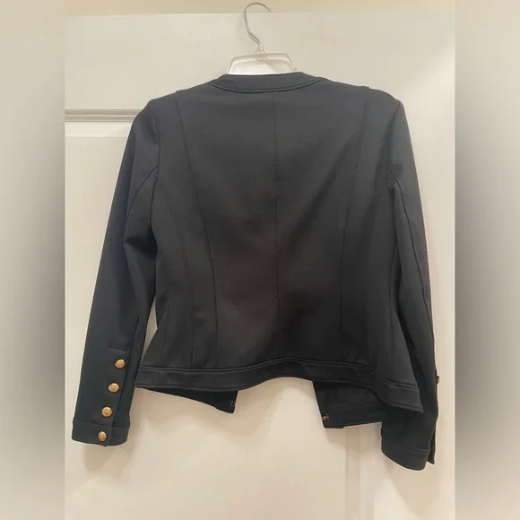 White House Black Market Luxe Stretch Military Jacket - Picture 4 of 12